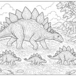 Dinosaur coloring pages