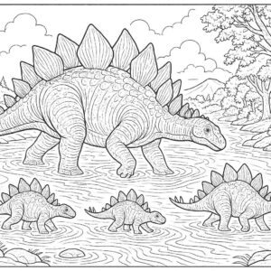 Dinosaur coloring pages