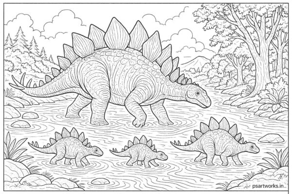 Dinosaur coloring pages