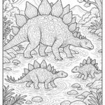 Dinosaur coloring pages