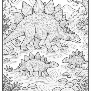 Dinosaur coloring pages