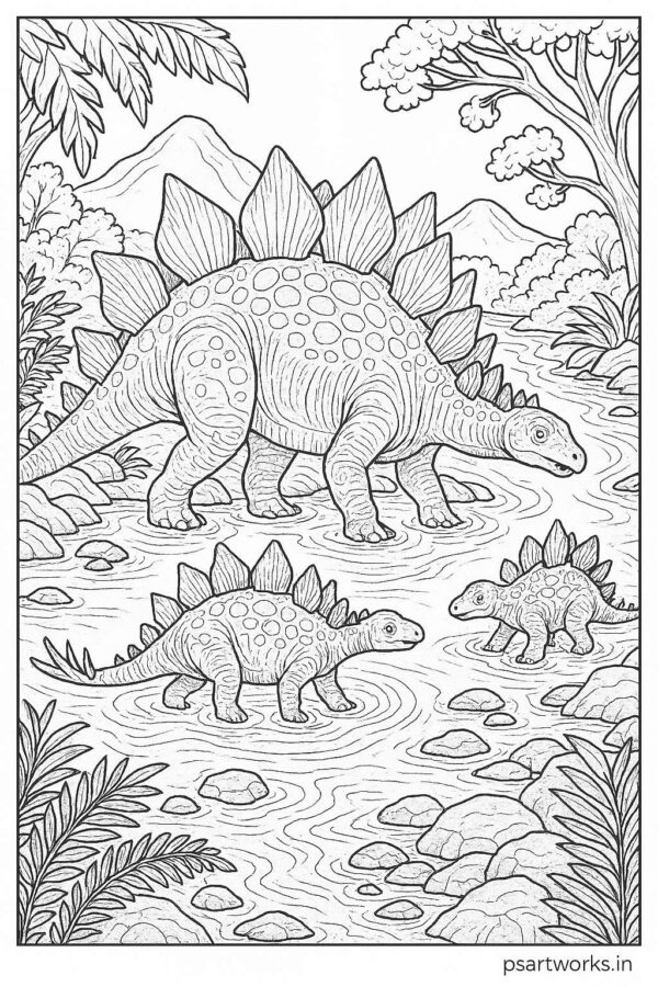 Dinosaur coloring pages