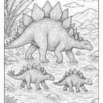 Dinosaur coloring pages