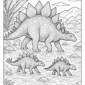 Dinosaur coloring pages