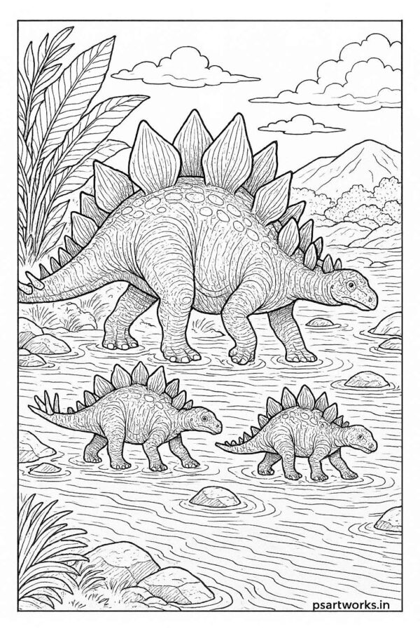 Dinosaur coloring pages
