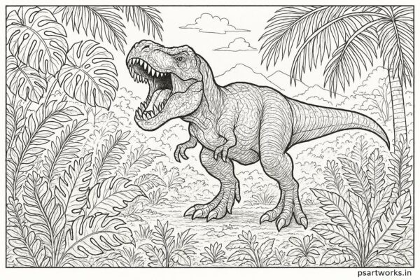 Dinosaur coloring pages