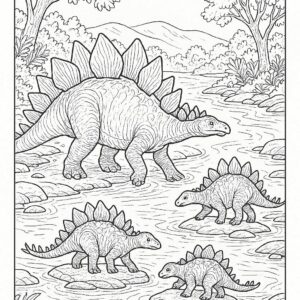 Dinosaur coloring pages