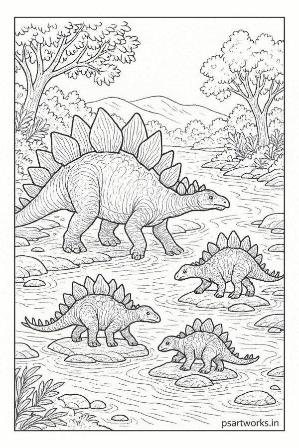 Dinosaur coloring pages