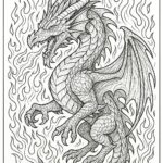 Dragon coloring pages for kids