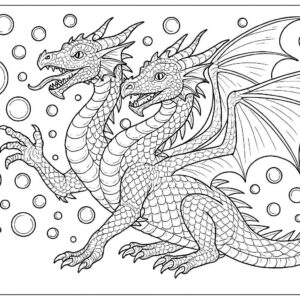 Dragon coloring pages for kids