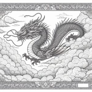 Dragon coloring pages for kids