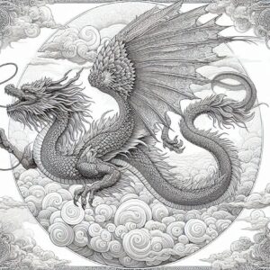 Dragon coloring pages for kids