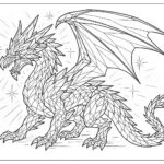 Dragon coloring pages for kids