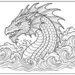 Dragon coloring pages for kids