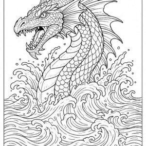 Dragon coloring pages for kids