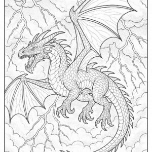 Dragon coloring pages for kids