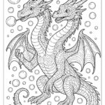 Dragon coloring pages for kids