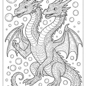 Dragon coloring pages for kids