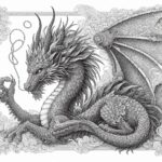 Dragon coloring pages for kids