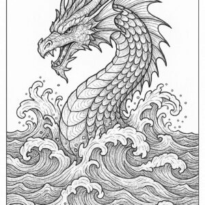 Dragon coloring pages for kids