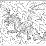 Dragon coloring pages for kids
