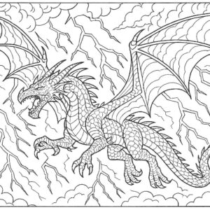 Dragon coloring pages for kids