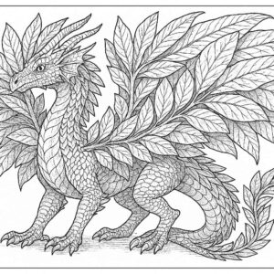 Dragon coloring pages for kids