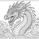Dragon coloring pages for kids