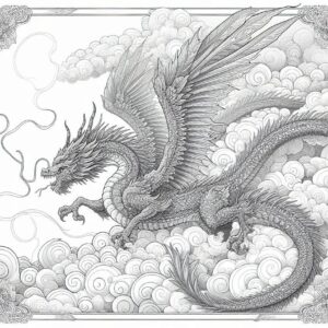 Dragon coloring pages for kids