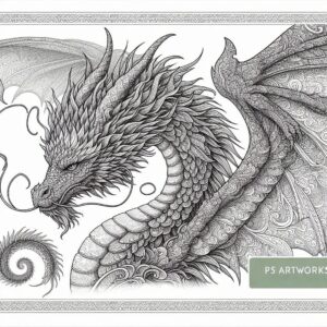 Dragon coloring pages for kids