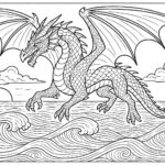 Dragon coloring pages for kids