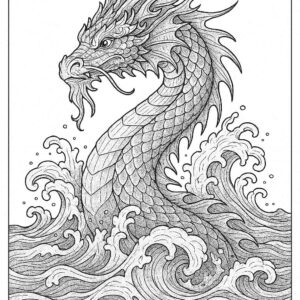 Dragon coloring pages for kids