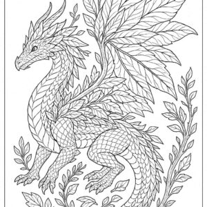 Dragon coloring pages for kids