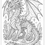 Dragon coloring pages for kids