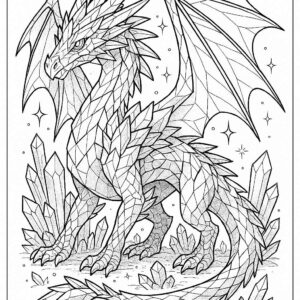 Dragon coloring pages for kids