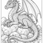 Dragon coloring pages for kids
