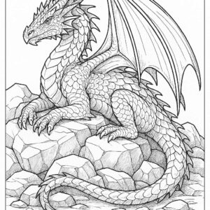 Dragon coloring pages for kids