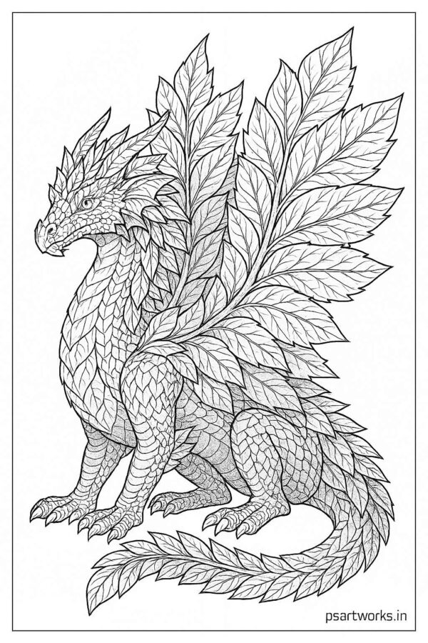 Dragon coloring pages for kids