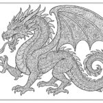 Dragon coloring pages for kids