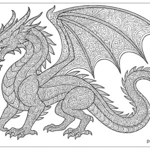 Dragon coloring pages for kids