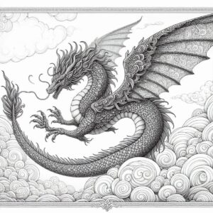 Dragon coloring pages for kids
