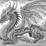 Dragon coloring pages for kids