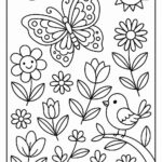 Floral Coloring Pages For Kids