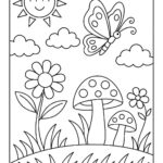 Floral Coloring Pages For Kids
