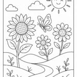 Floral Coloring Pages For Kids