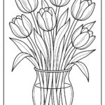 Floral coloring pages
