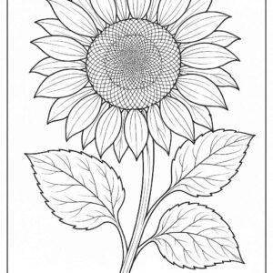 Floral coloring pages