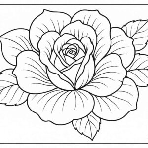 Floral coloring pages
