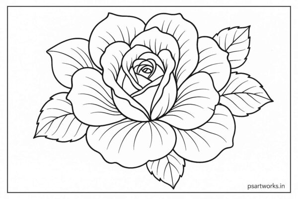 Floral coloring pages