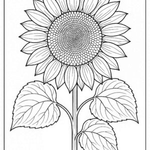 Floral coloring pages